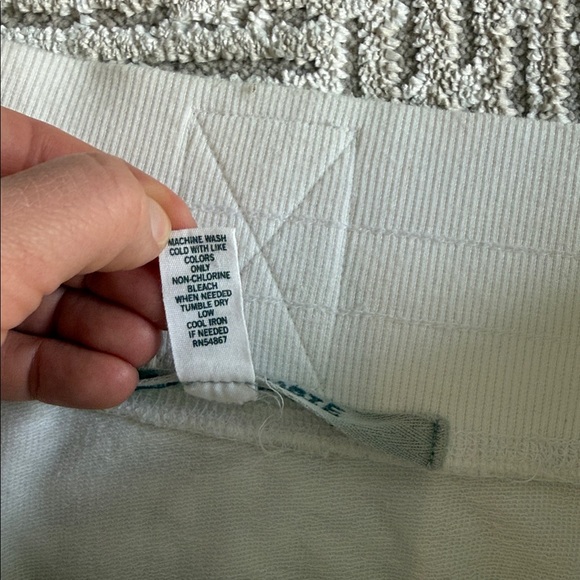 Y2K Abercrombie and Fitch Micro Mini Low Rise Terry Skirt Cream - Picture 5 of 8